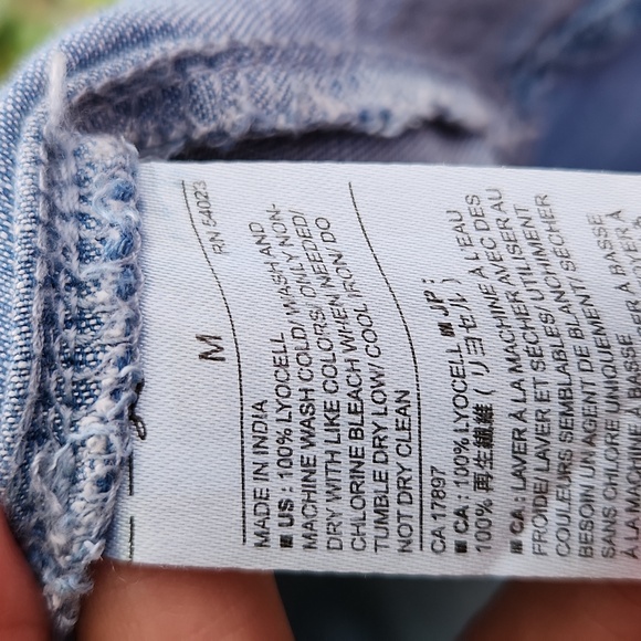 Banana Republic, Jean Cotton Fall, Casual Boyfriend Fit, Button-Up Shirt Flared - Picture 6 of 6